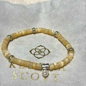 KENDRA SCOTT Natural Multi Lila Stretch Bracelet